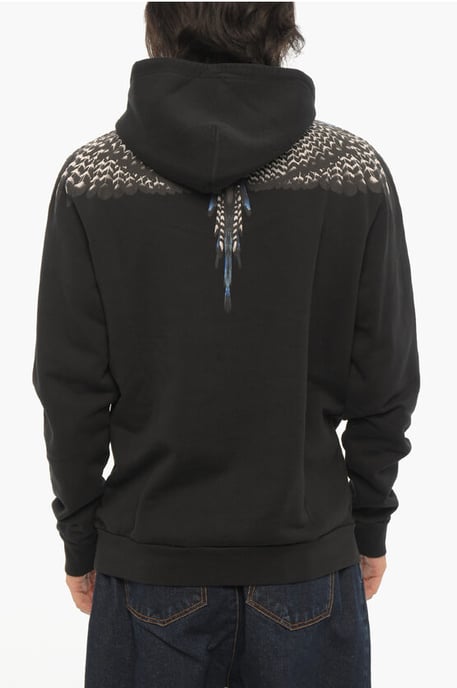 Regular Fit GRIZZLY WINGS Hoodie in Zwart - Image 2