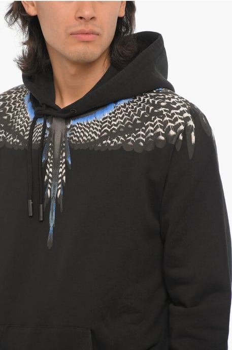 Regular Fit GRIZZLY WINGS Hoodie in Zwart - Image 3