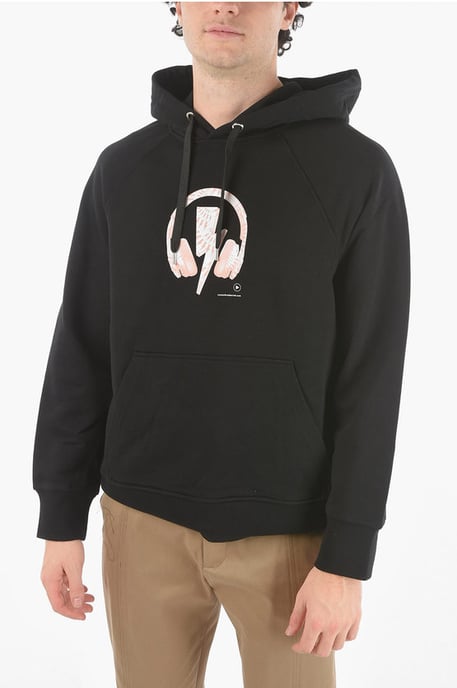 Bedrukt logo DJ BOLT hoodie in zwart - Image 1