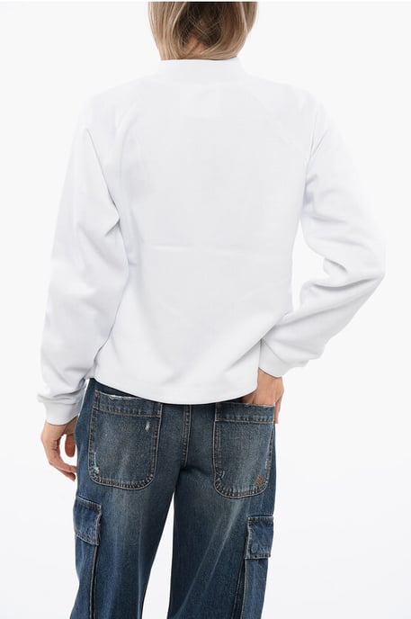 Synthetische STELET Sweatshirt met trekkoord in wit - Image 2