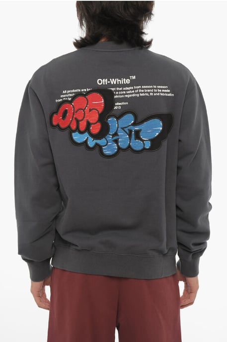 SEIZOENSSLIM SHIRT MET CROPPED HALS EN CONTRASTDETAILS IN GRIJS - Image 2