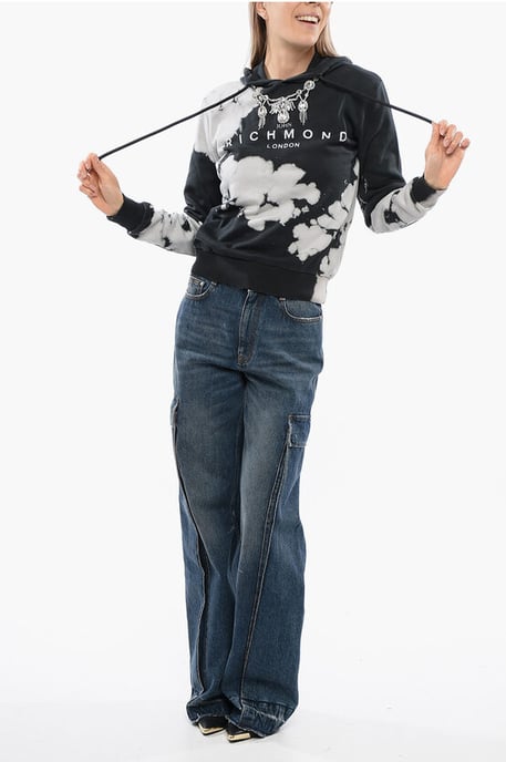 HIMEJI Hoodie Sweatshirt met Juweelapplicatie in Zwart - Image 4