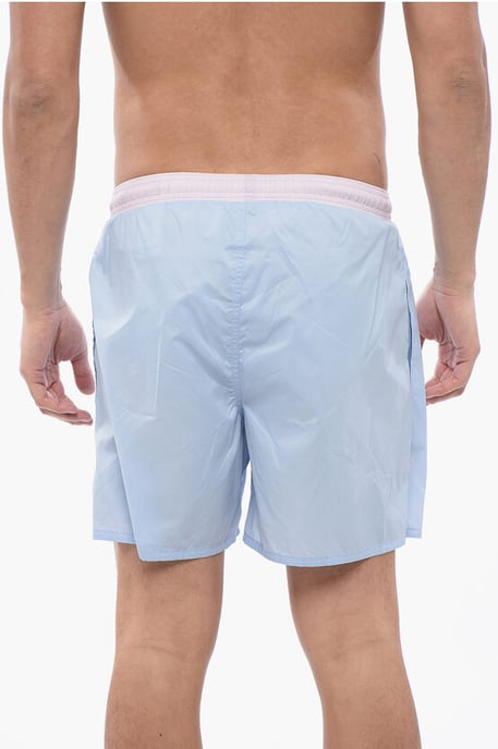 Tweekleurige boxerbadpak in blauw, roze - Image 2