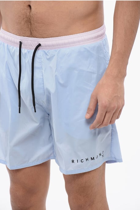 Tweekleurige boxerbadpak in blauw, roze - Image 3