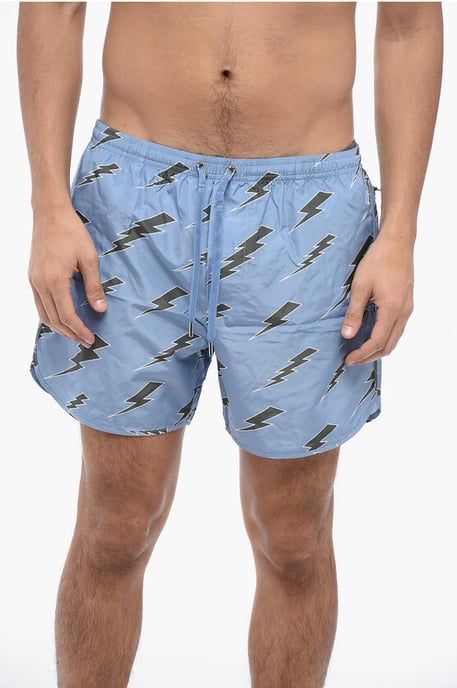 ALL-OVER RAIN BOLTS ZWEMSHORTS - Image 1