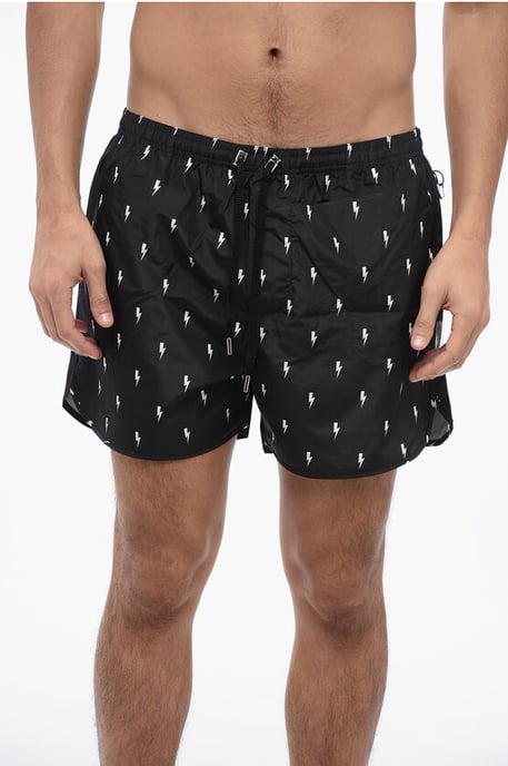 ALL-OVER MICRO BOLTS ZWEMSHORTS - Image 1