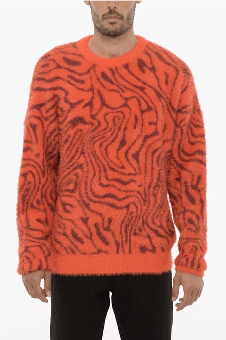 Zachte trui met ronde hals in Arancio, bordeauxrood - Image 1