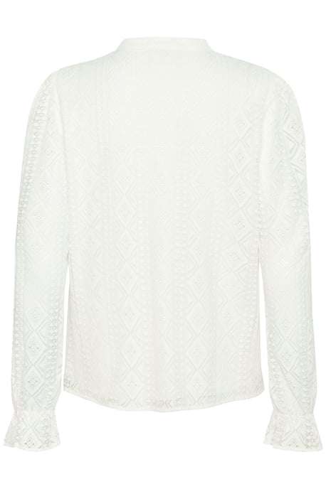 Blouse met lange mouwen Regular fit white - Image 5