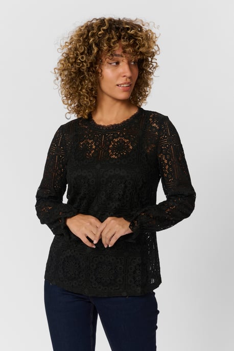 Blouse met lange mouwen black - Image 5