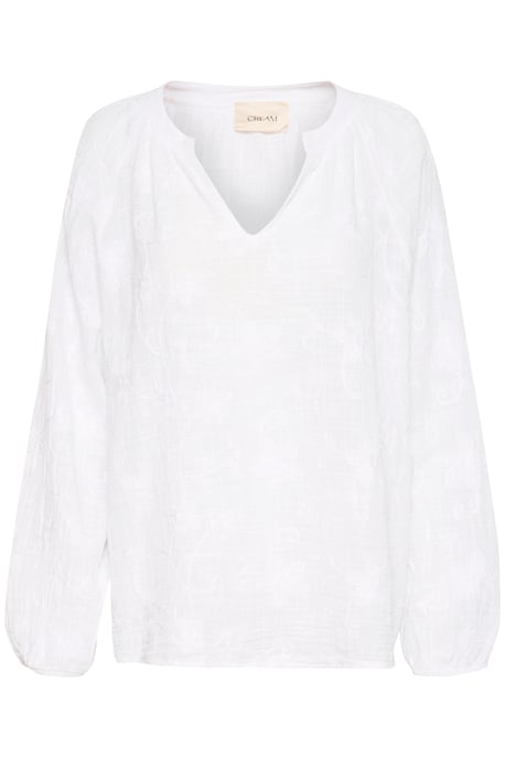 Blouse met lange mouwen Regular fit white - Image 4