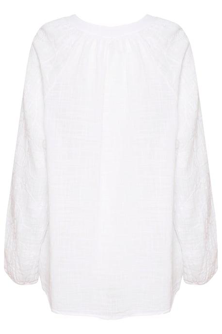 Blouse met lange mouwen Regular fit white - Image 5
