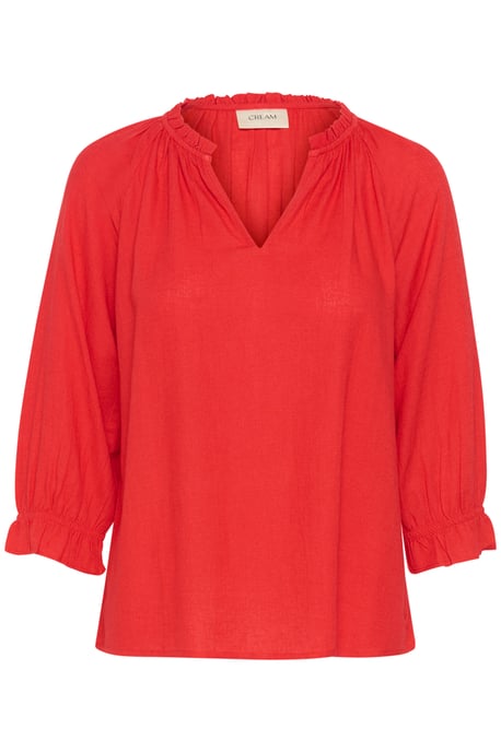 Blouse met lange mouwen Regular fit red - Image 4