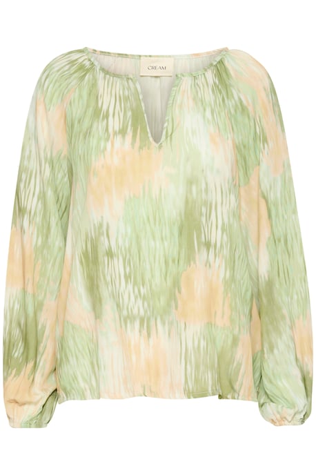Blouse met lange mouwen Regular fit green - Image 4