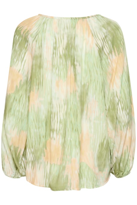 Blouse met lange mouwen Regular fit green - Image 5
