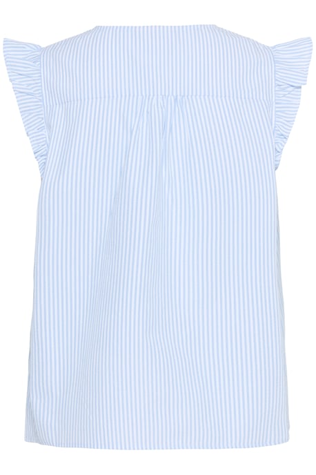 Mouwloos shirt Regular fit light blue - Image 5