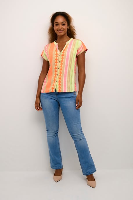 Blouse met korte mouwen Loose fit - Image 1