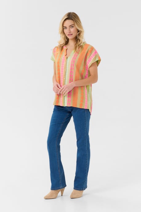 Blouse met korte mouwen Loose fit - Image 2