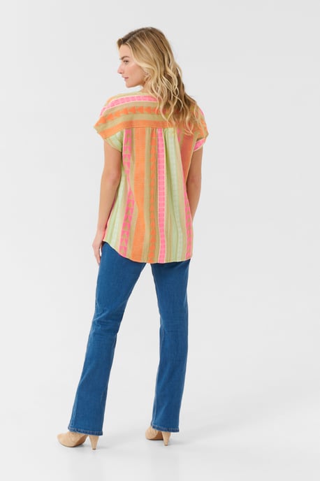 Blouse met korte mouwen Loose fit - Image 3
