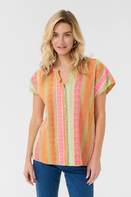 Blouse met korte mouwen Loose fit - Image 5