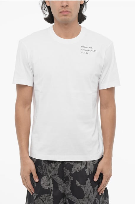 Slim Fit MENS MET EEN BUITENGEWONE VISIE T-shirt met ronde hals in wit - Image 1