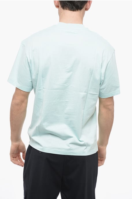 Slim Fit JUMBLED BOLT T-shirt met ronde hals in lichtblauw - Image 2