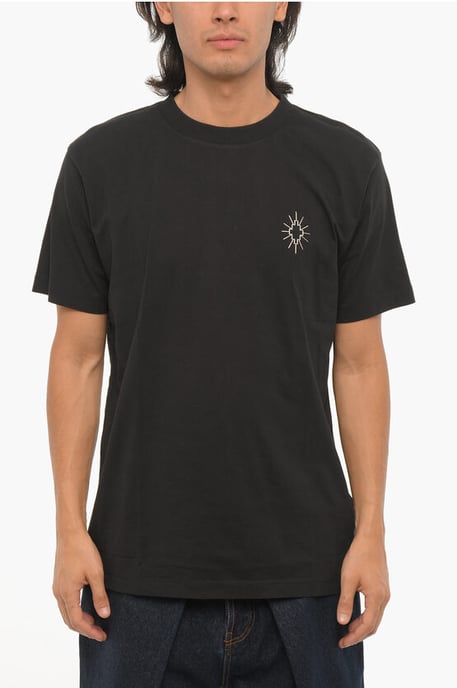 Effen ECLIPSE CROSS T-shirt met ronde hals in zwart - Image 1