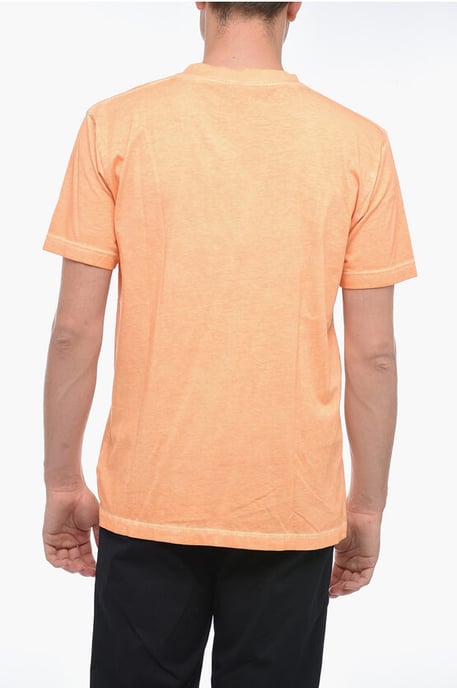 SUNSET CROSS T-shirt met logopatch in oranje - Image 3