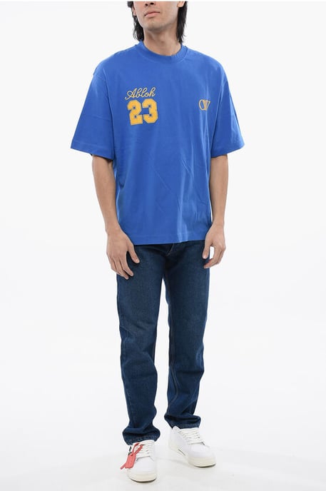 Skate-Fit 23 T-shirt met print in blauw - Image 4