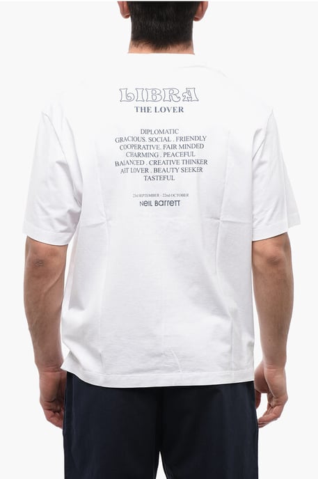Katoenen LIBRA ROCKBAND Slim Fit T-shirt in het wit - Image 2