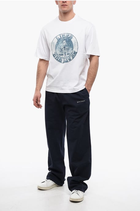 Katoenen LIBRA ROCKBAND Slim Fit T-shirt in het wit - Image 4