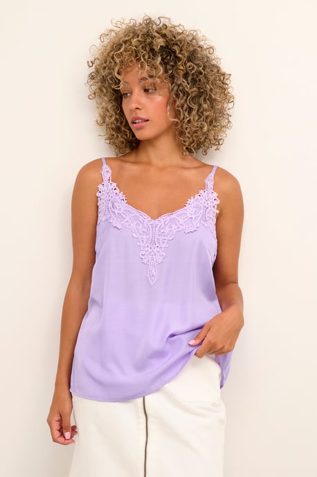 Mouwloos shirt A-shape purple - Image 2