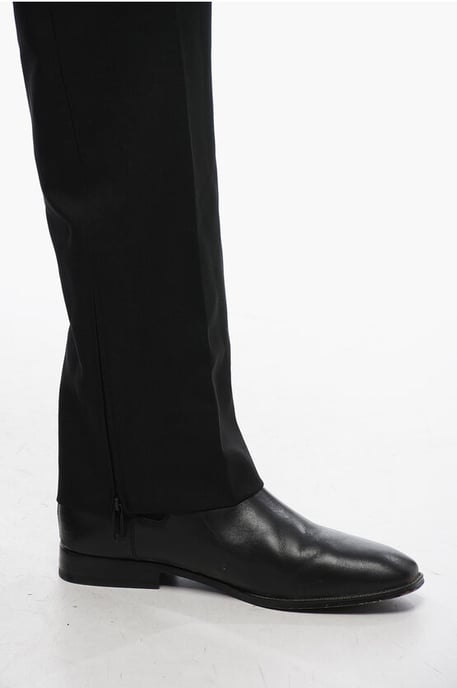 Slim-fit TECH DRILL-broek met rits aan de onderkant in zwart - Image 4