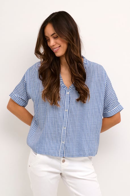 Korte mouwen shirt Baggy fit light blue - Image 2