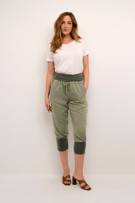 Casual broek Loose fit green - Image 1