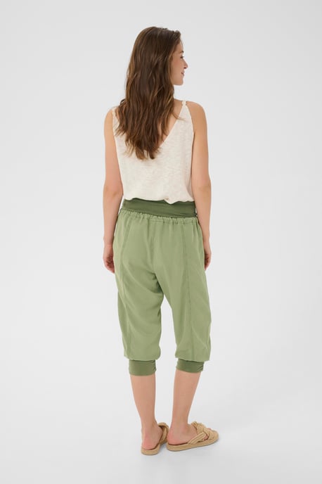 Casual broek Loose fit green - Image 5
