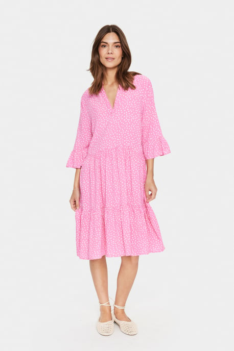 Jurk Casual fit pink white - Image 2