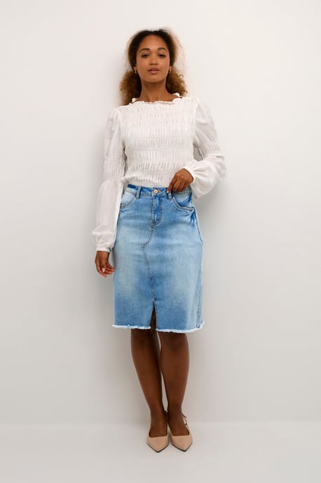 Denim rok A-shape blue - Image 2