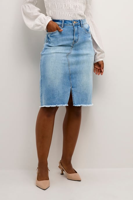 Denim rok A-shape blue - Image 3