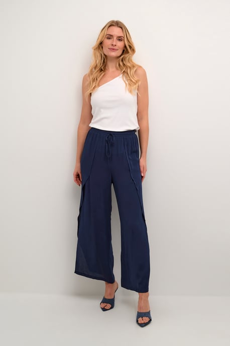 Casual broek Loose fit navy blue - Image 1