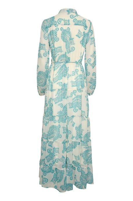 Jurk A-shape white green - Image 4
