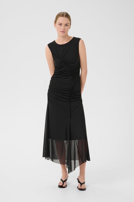 Jersey jurk Tight fit black - Image 4