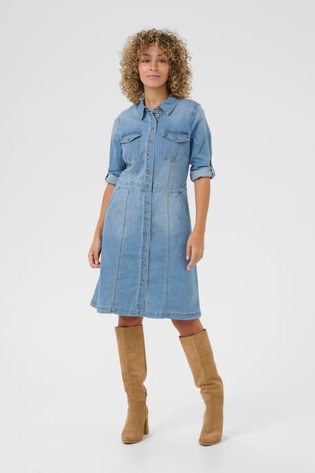 Denim Jurk Feminine blue - Image 1