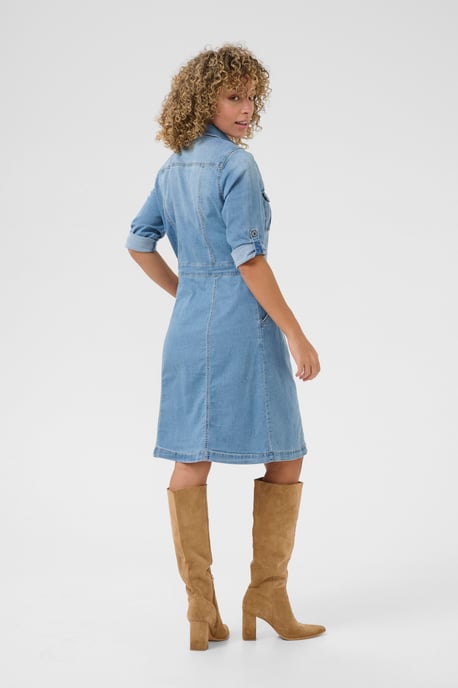 Denim Jurk Feminine blue - Image 2