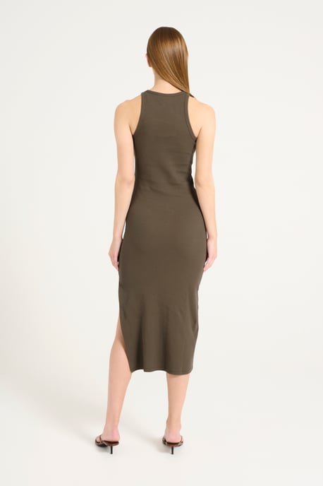 Jurk Slim fit khaki - Image 3