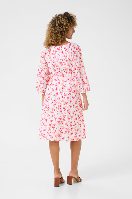 Jurk A-shape pink white - Image 2