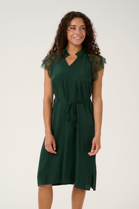 Jurk Straight fit dark green - Image 3