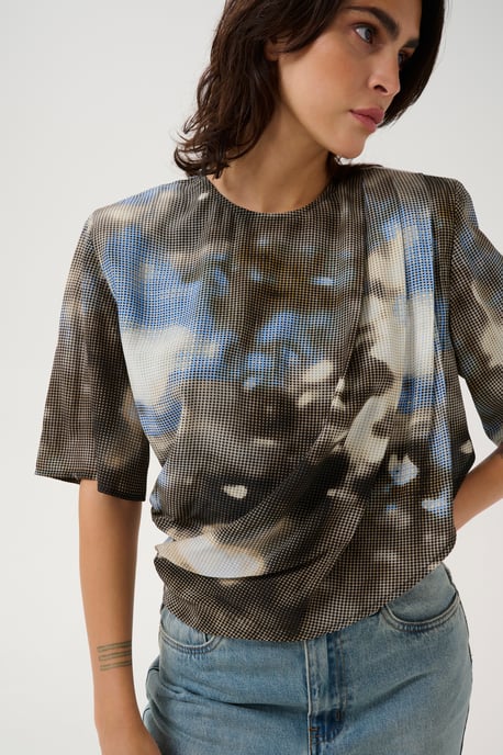 Blouse met korte mouwen Regular fit - Image 4