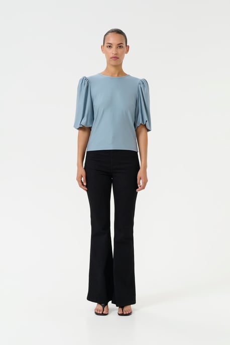Blouse met korte mouwen Slim fit - Image 1