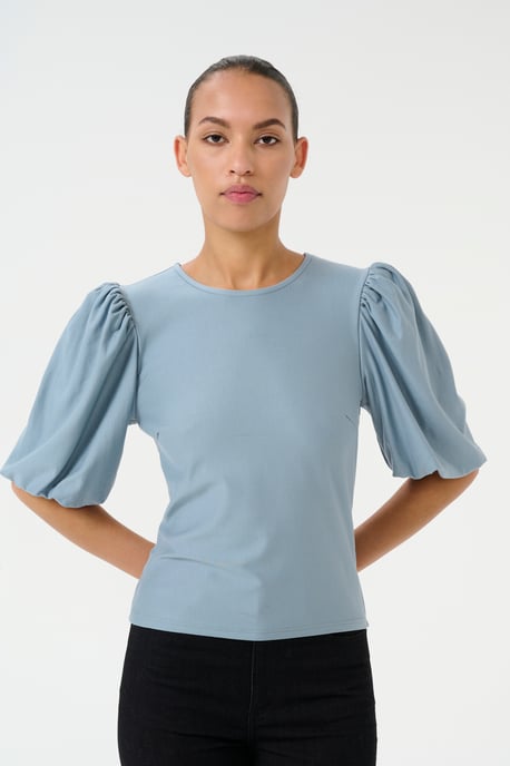 Blouse met korte mouwen Slim fit - Image 4