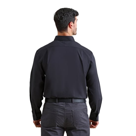 Premier Heren Supreme Oxford Formeel Overhemd Met Lange Mouwen (Zwart) - Image 2